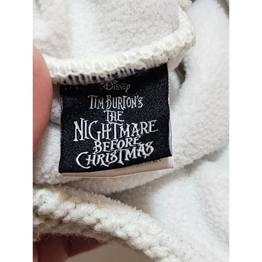 Disney Nightmare Before Christmas White Beanie Jack Skeleton Knit Hat Spooky